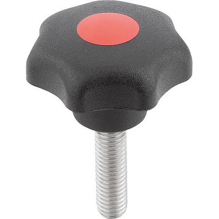 Kipp Star Grips steel parts in stainless similar to DIN 6336, Style L, inch K0154.4A36X40